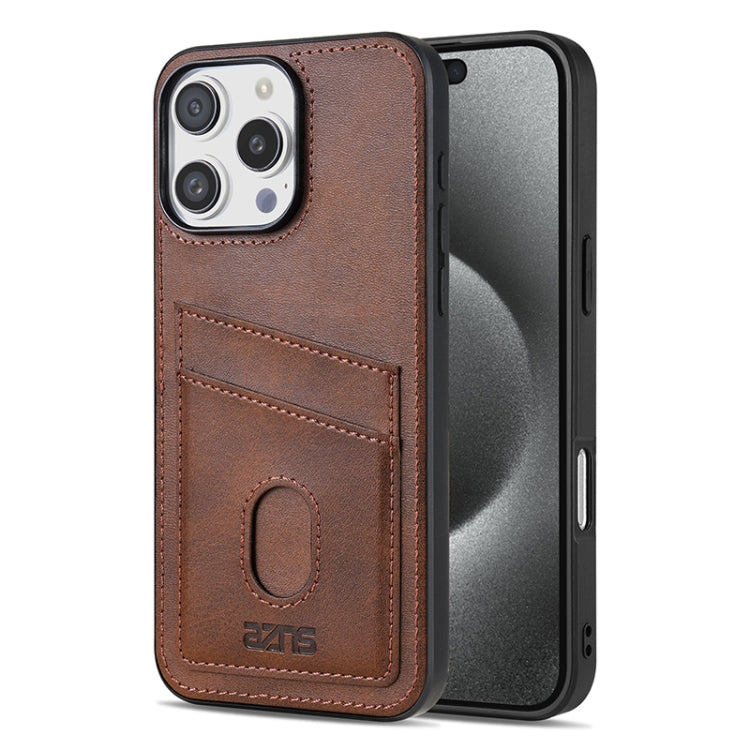 AZNS K1 Series Card Slot Business Phone Case, For iPhone 16e, For iPhone 16 Pro Max, For iPhone 16 Pro, For iPhone 16 Plus