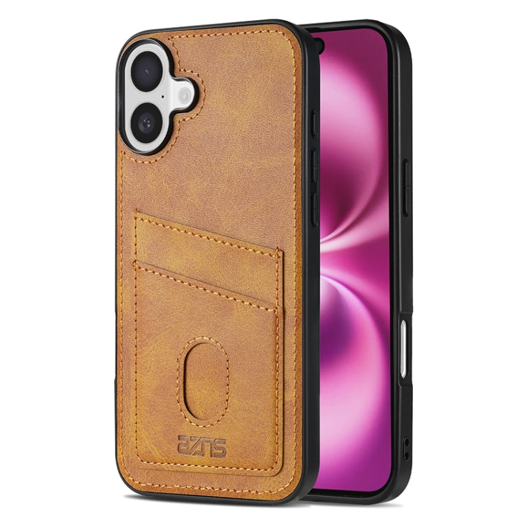 AZNS K1 Series Card Slot Business Phone Case, For iPhone 16e, For iPhone 16 Pro Max, For iPhone 16 Pro, For iPhone 16 Plus