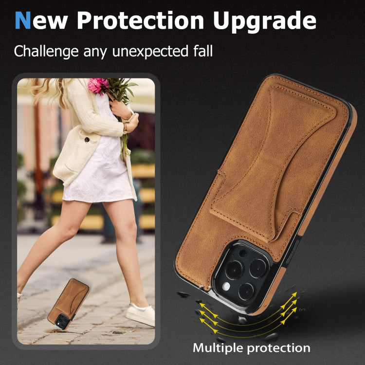Ultra-thin Shockproof Phone Protective Case with Holder, For iPhone 15 Pro Max, For iPhone 15 Plus / 14 Plus, For iPhone 15