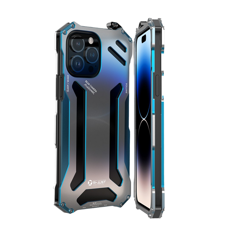R-JUST Armor Metal Protective Case iPhone 14 Pro Max