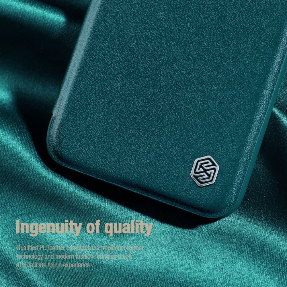 Nillkin Qin Pro Plain Leather + Cloth Case Samsung Galaxy S22 Ultra