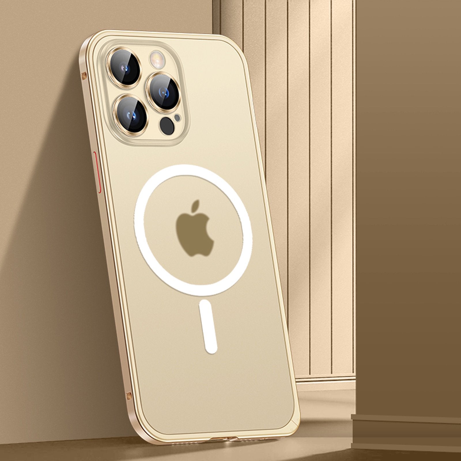 Spring Buckle Metal Frosted Magsafe Case iPhone 13 Pro Max