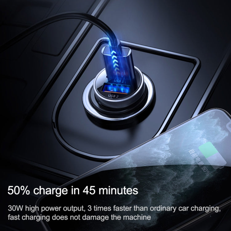 JOYROOM 30W Mini Dual QC3.0 Smart Car Charger C-A09