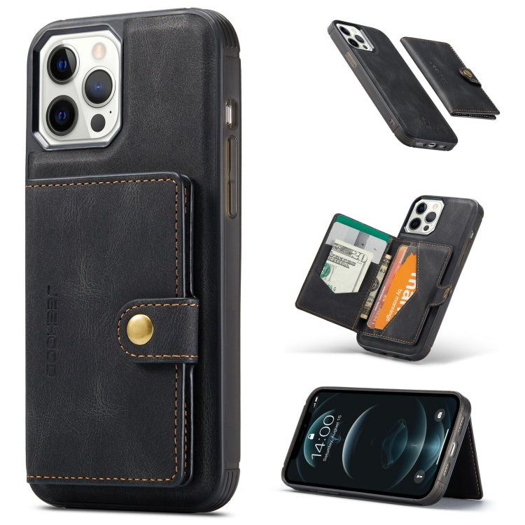 JEEHOOD Retro Magnetic Detachable Wallet Case iPhone 12 mini