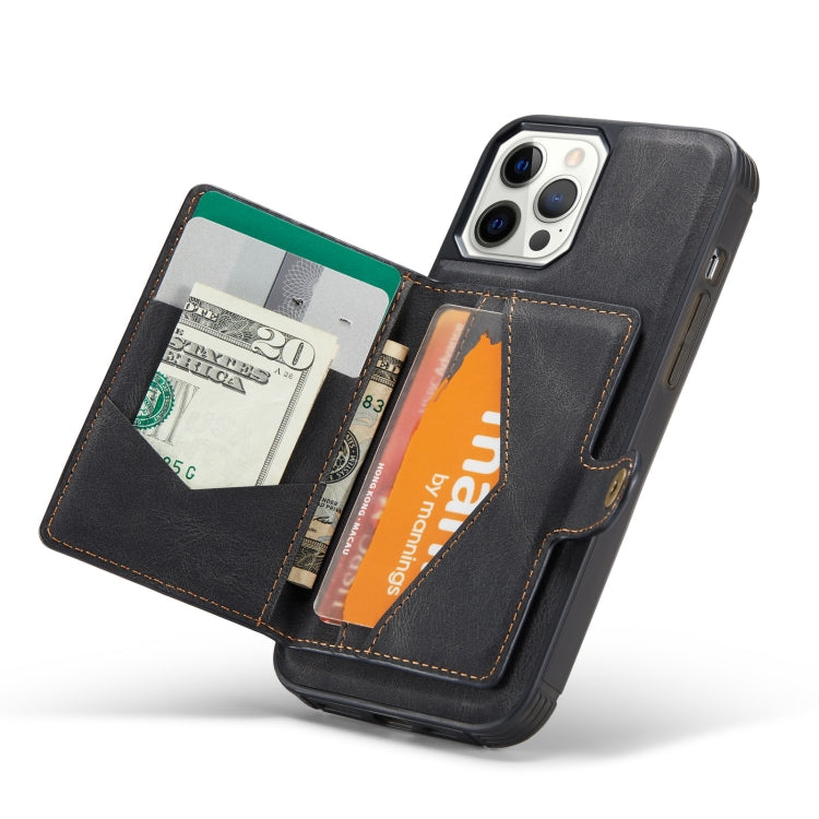 JEEHOOD Retro Magnetic Detachable Wallet Case iPhone 12 mini