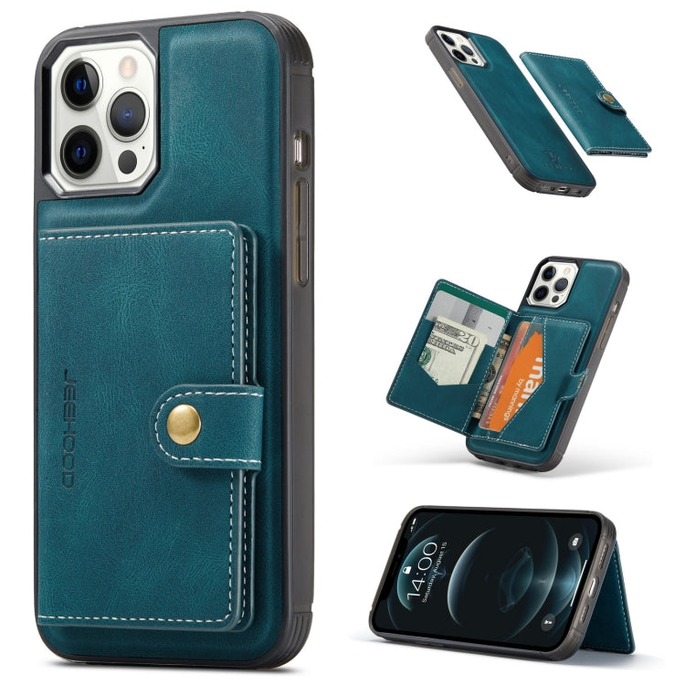 JEEHOOD Retro Magnetic Detachable Wallet Case iPhone 12 Pro Max