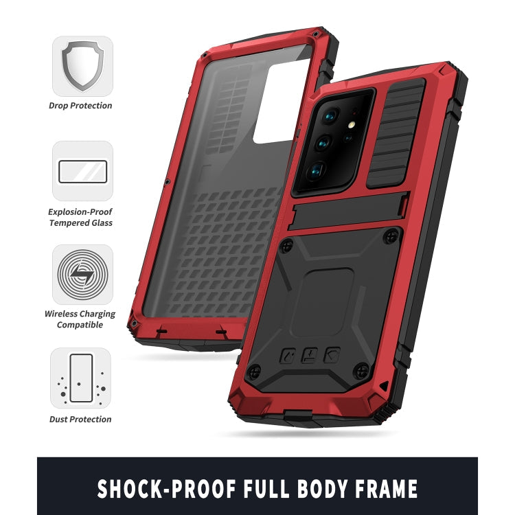 R-JUST KickStand Metal Protective Case Samsung S21 Ultra