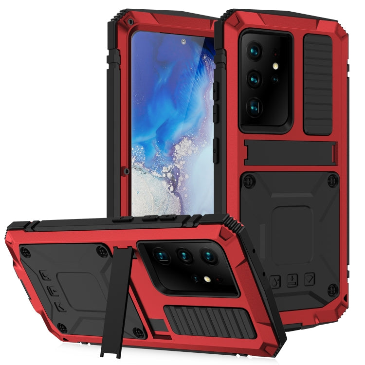 R-JUST KickStand Metal Protective Case Samsung S21 Ultra