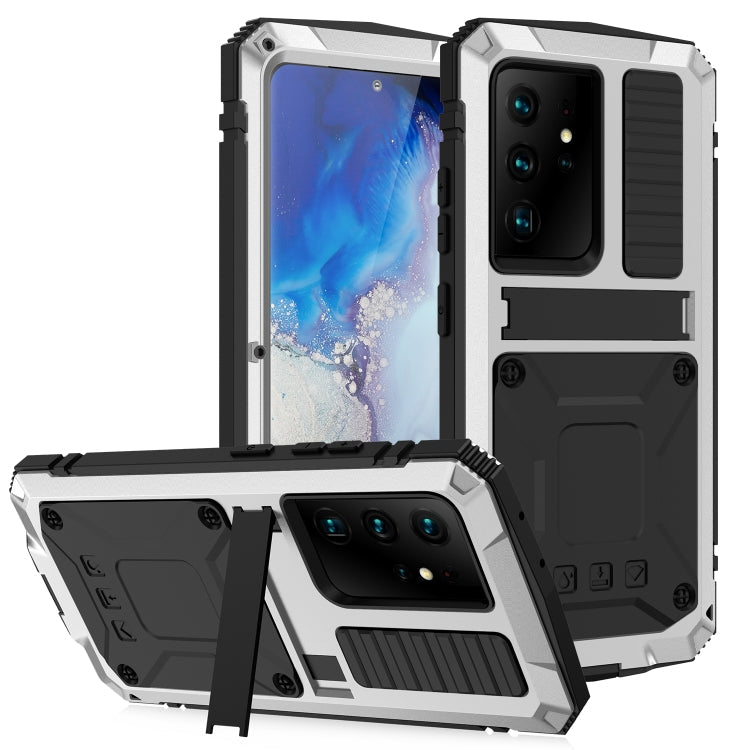 R-JUST KickStand Metal Protective Case Samsung S21 Ultra