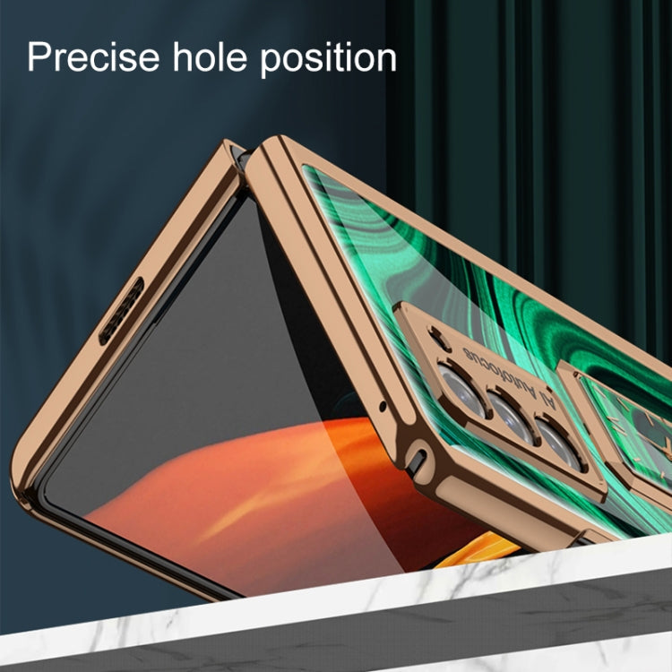 GKK Foldable Plating Glass Case with Rotating Holder Samsung Z Fold2 5G