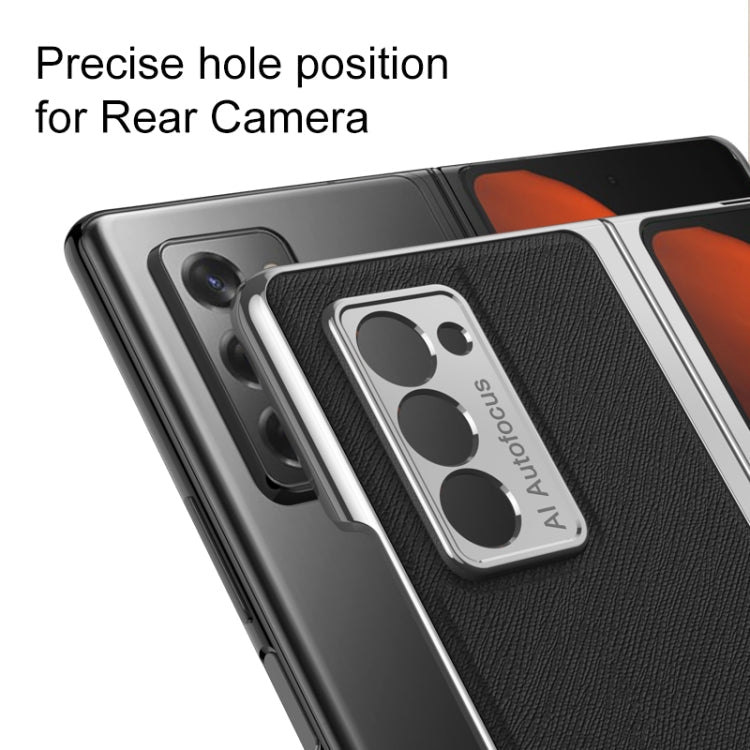 GKK Foldable Plating Leather + Glass Full Coverage Case Samsung Z Fold2 5G