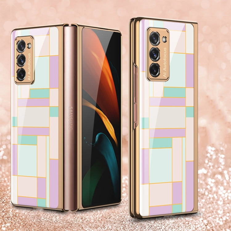 GKK Electroplating Painted Glass Case Samsung Z Fold2 5G
