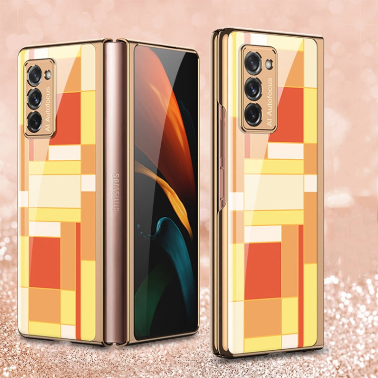 GKK Electroplating Painted Glass Case Samsung Z Fold2 5G