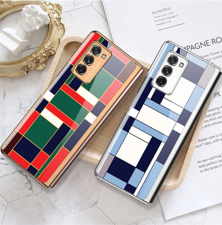GKK Electroplating Painted Glass Case Samsung Z Fold2 5G