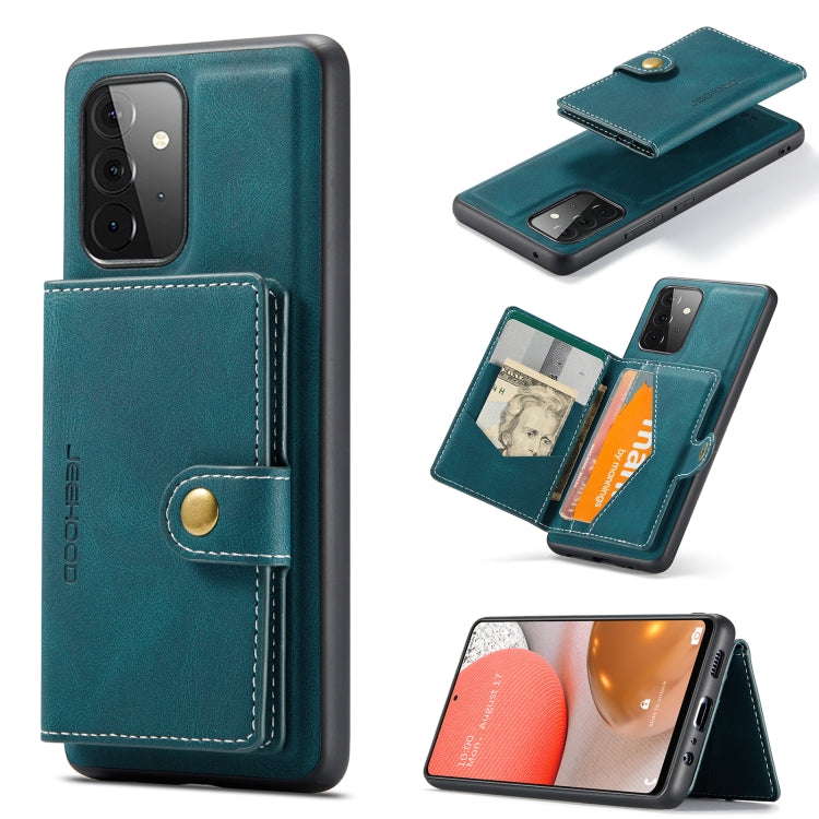 JEEHOOD Retro Magnetic Detachable Wallet Case Samsung A72 4G / 5G