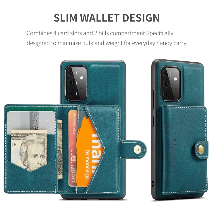 JEEHOOD Retro Magnetic Detachable Wallet Case Samsung A72 4G / 5G