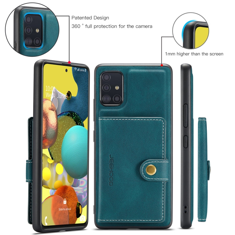 JEEHOOD Retro Magnetic Detachable Wallet Case Samsung A51 5G