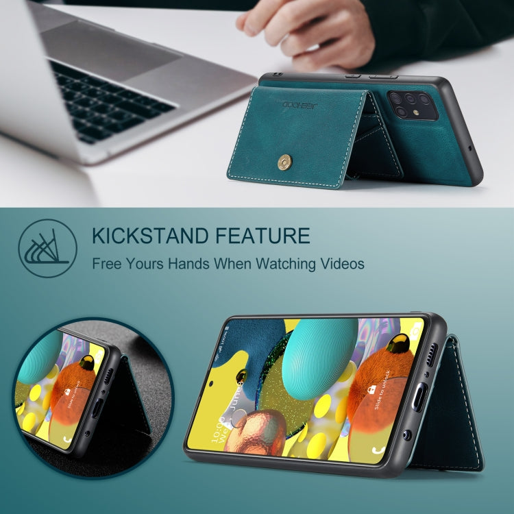 JEEHOOD Retro Magnetic Detachable Wallet Case Samsung A51 5G