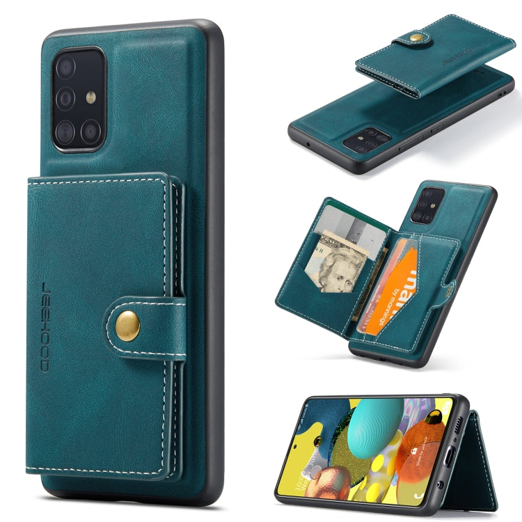 JEEHOOD Retro Magnetic Detachable Wallet Case Samsung A51 5G