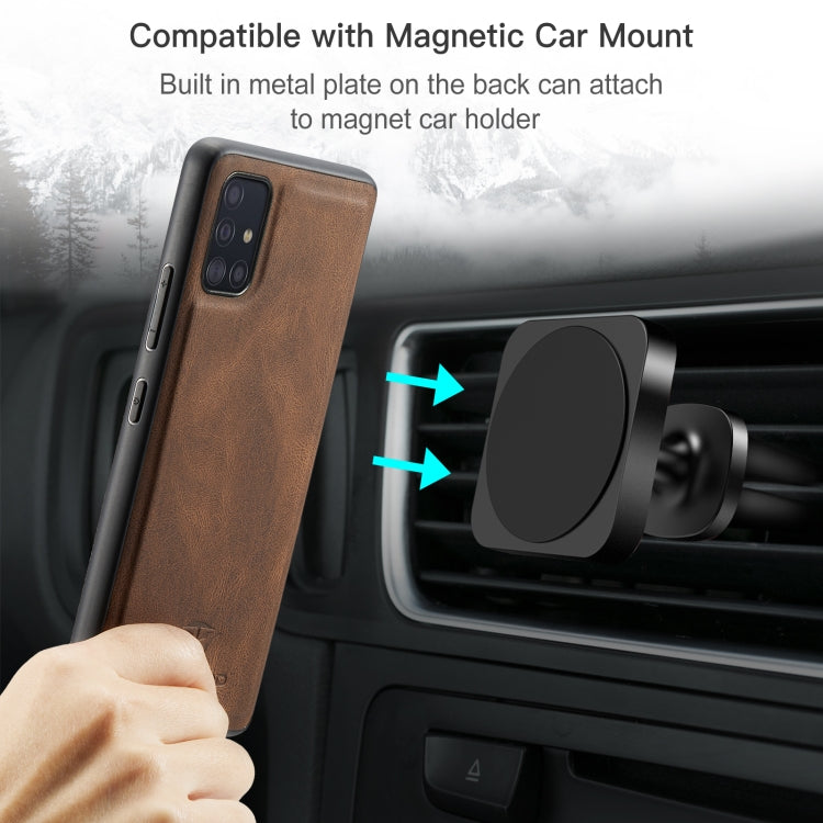 JEEHOOD Retro Magnetic Detachable Wallet Case Samsung A71 5G