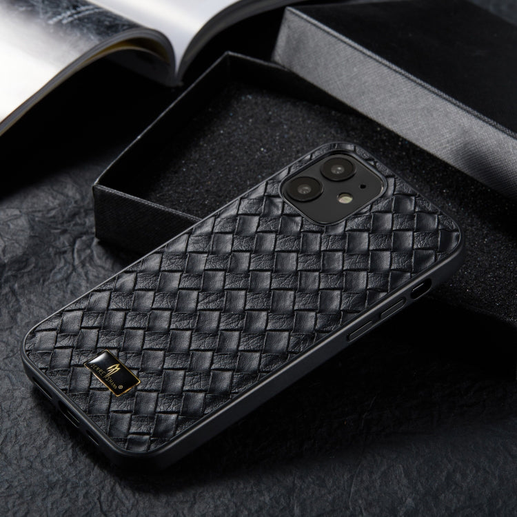 Fierre Shann Leather Texture Case iPhone 12 / 12 Pro