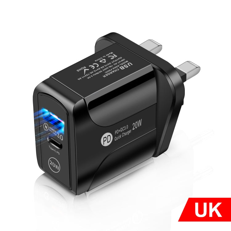 FLOVEME 20W PD QC3.0 Fast Charger 210BL2007 UK Plug