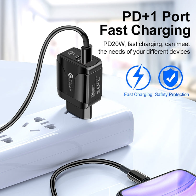 FLOVEME 20W PD QC3.0 Fast Charger 210BL2007 UK Plug