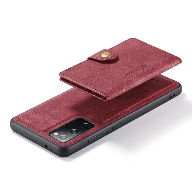 JEEHOOD Retro Magnetic Detachable Wallet Case Samsung S20 Fe