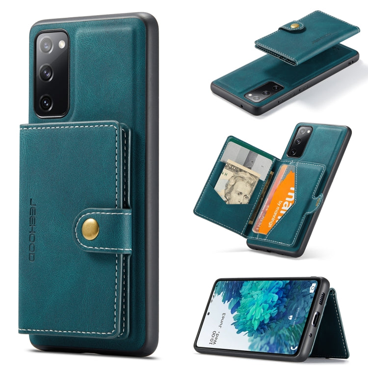 JEEHOOD Retro Magnetic Detachable Wallet Case Samsung S20 Fe