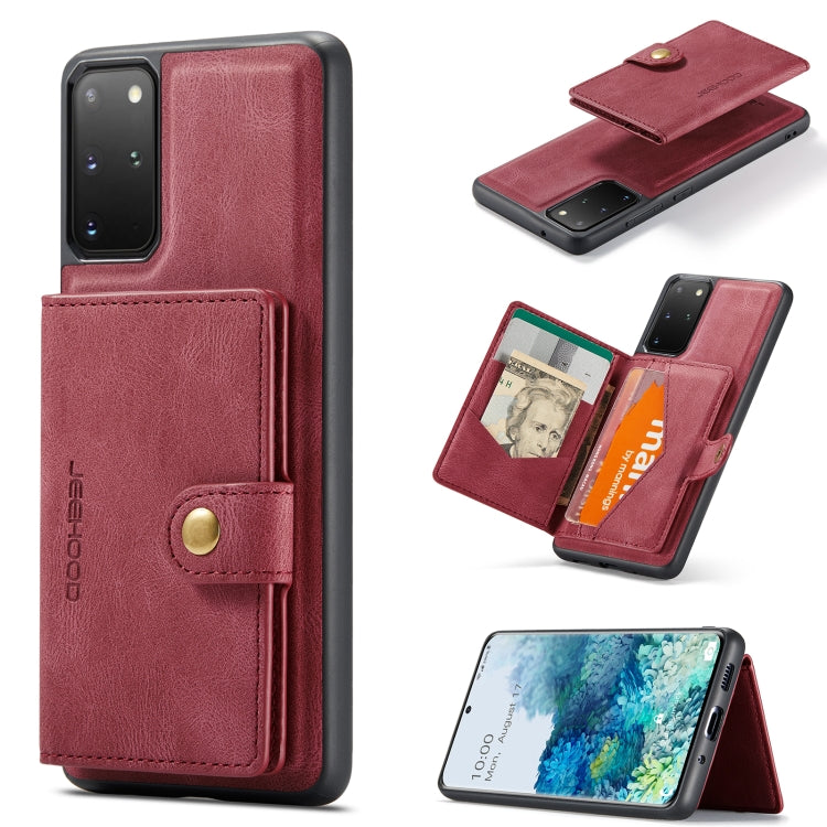 JEEHOOD Retro Magnetic Detachable Wallet Case Samsung S20+