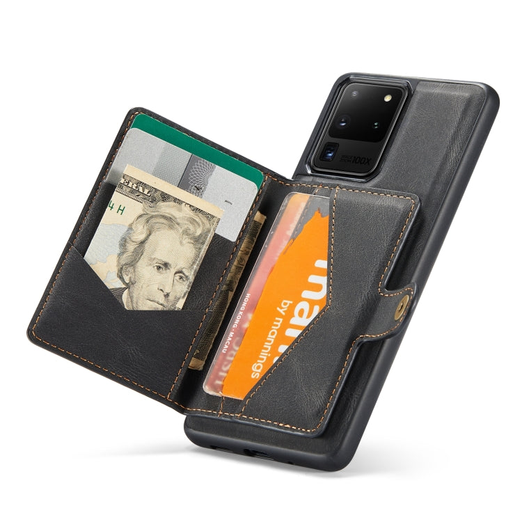 JEEHOOD Retro Magnetic Detachable Wallet Case Samsung S20 Ultra