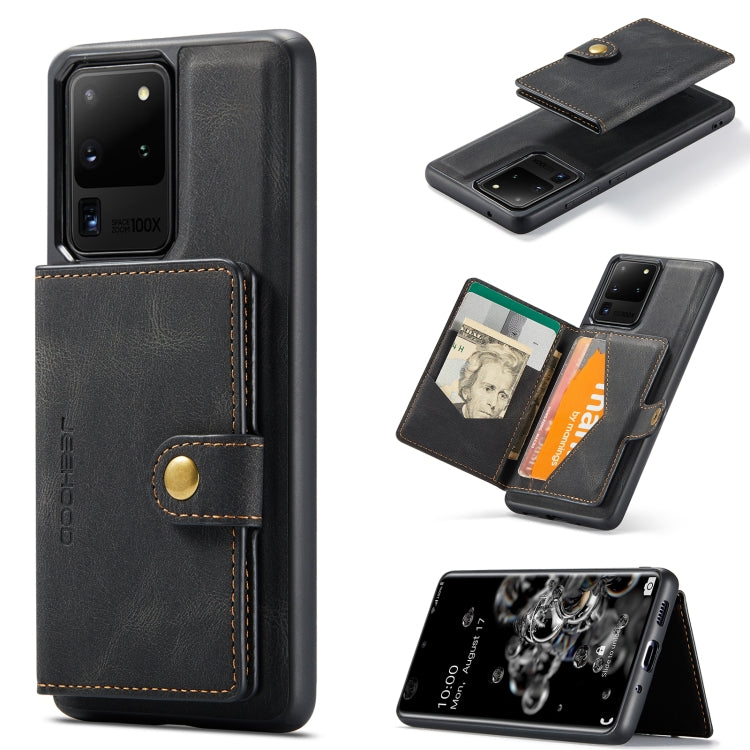 JEEHOOD Retro Magnetic Detachable Wallet Case Samsung S20 Ultra