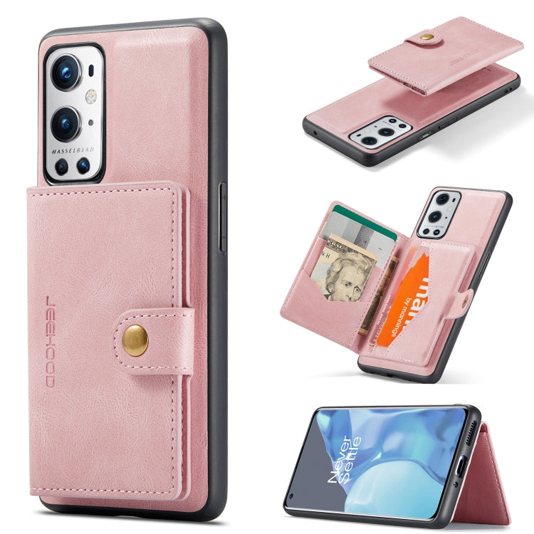 JEEHOOD Retro Magnetic Detachable Wallet Case OnePlus 9 Pro
