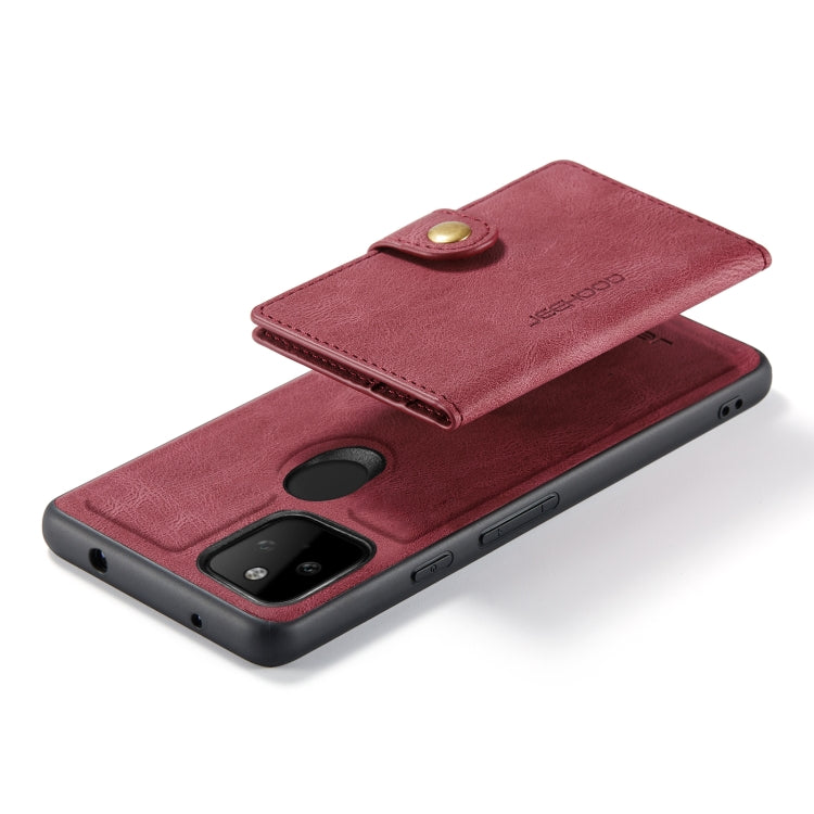 JEEHOOD Retro Magnetic Detachable Wallet Case Google Pixel 5A 5G