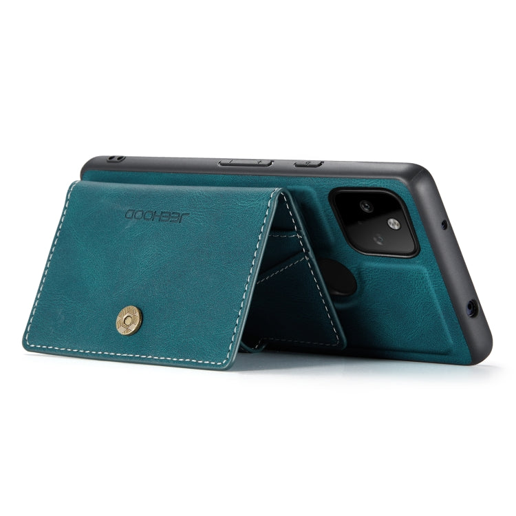 JEEHOOD Retro Magnetic Detachable Wallet Case Google Pixel 5A 5G