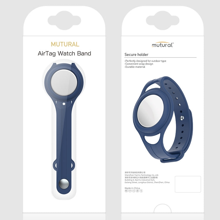 Mutural Silicone Protective Case Watchband AirTag