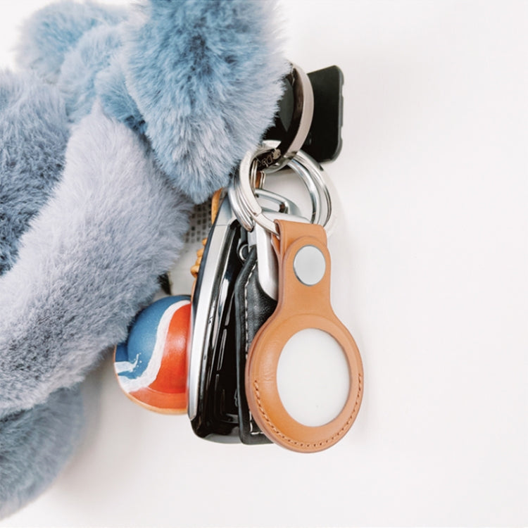 Mutural Leather Protective Case with Key Ring AirTag