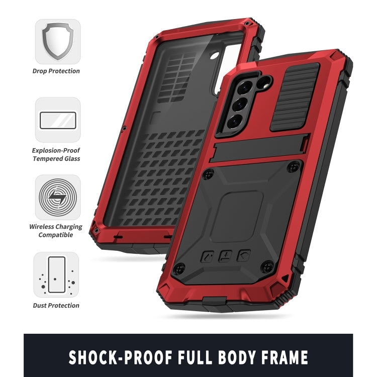 R-JUST KickStand Metal Protective Case Samsung S21 FE