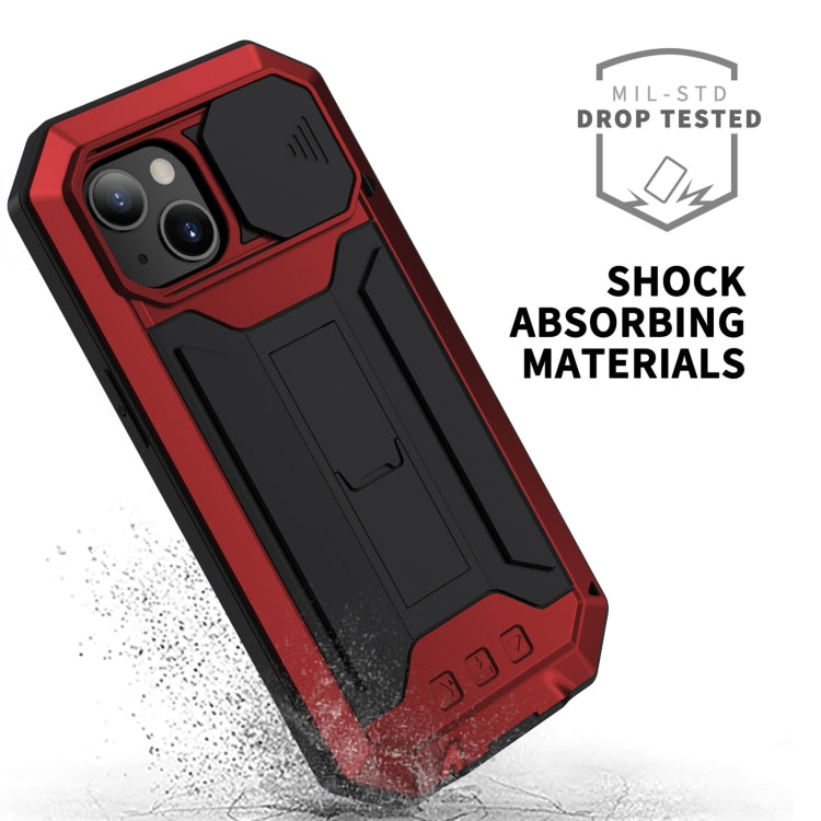 R-JUST Sliding Camera Metal + Silicone Case iPhone 13 mini