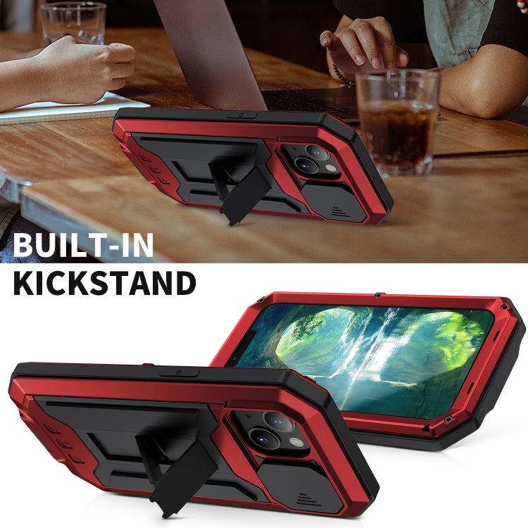 R-JUST Sliding Camera Metal + Silicone Case iPhone 13