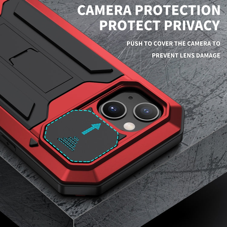 R-JUST Sliding Camera Metal + Silicone Case iPhone 13