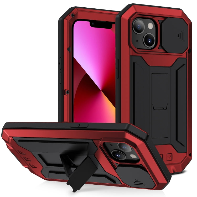 R-JUST Sliding Camera Metal + Silicone Case iPhone 13