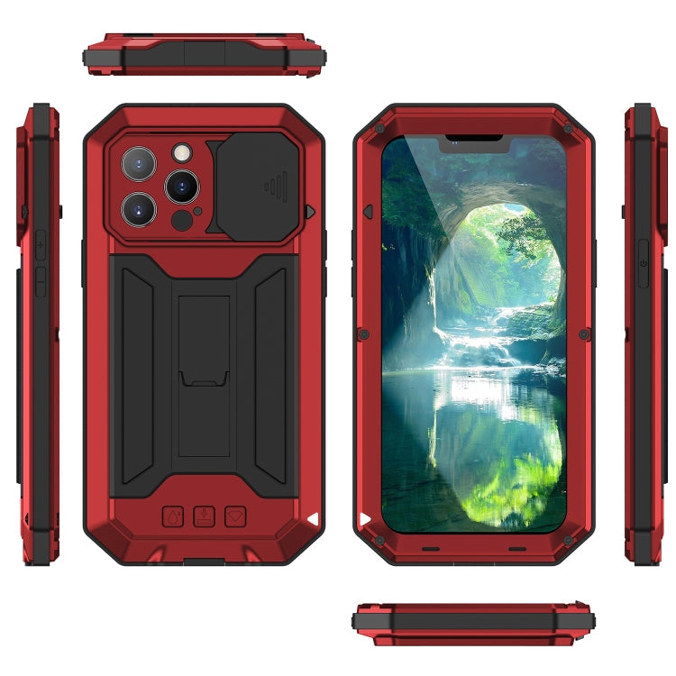 R-JUST Sliding Camera Metal + Silicone Case iPhone 13 Pro