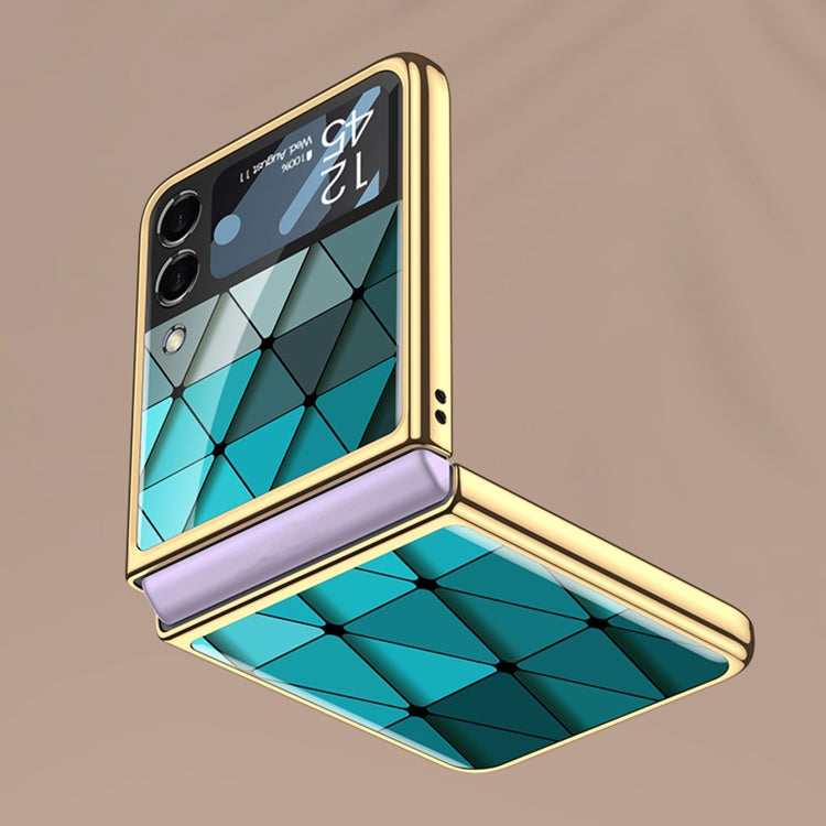 GKK Electroplating Painted Glass Diamond Case Samsung Z Flip3