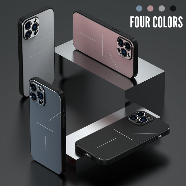 R-JUST 3-Line Style Metal Protective Case iPhone 12 Pro Max
