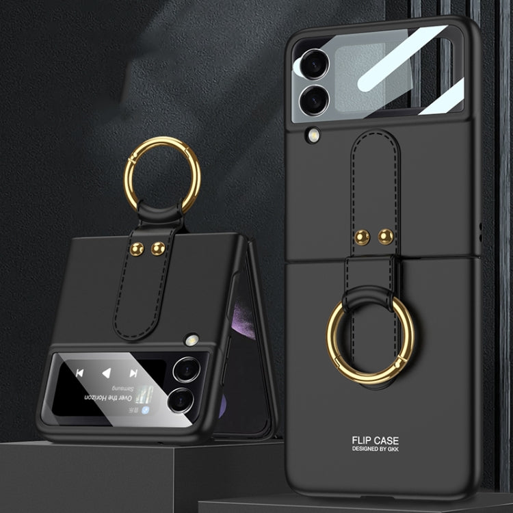 GKK Ultra-thin Full Coverage Flip Case with Ring Holder Samsung Z Flip3