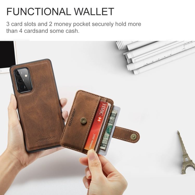 JEEHOOD RFID Blocking Anti-Theft Wallet Case Samsung A52 4G / 5G