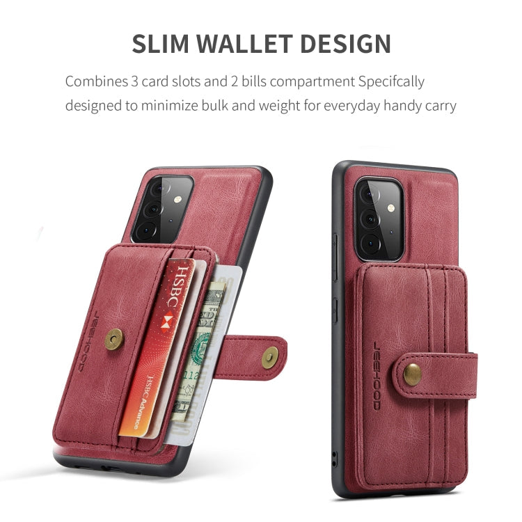 JEEHOOD RFID Blocking Anti-Theft Wallet Case Samsung A72 4G / 5G