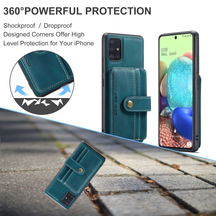 JEEHOOD RFID Blocking Anti-Theft Wallet Case Samsung A71 5G