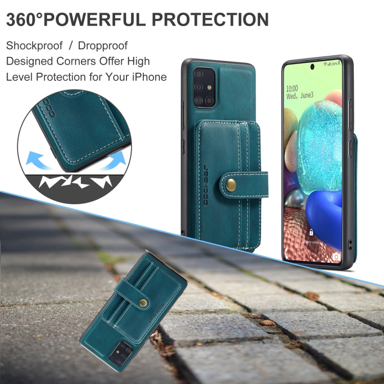 JEEHOOD RFID Blocking Anti-Theft Wallet Case Samsung A71 5G